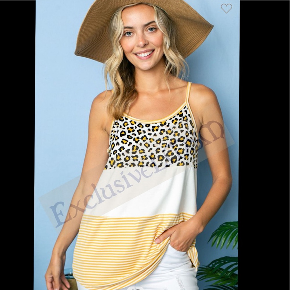 Color Block Tank Top - Picture 1 of 4